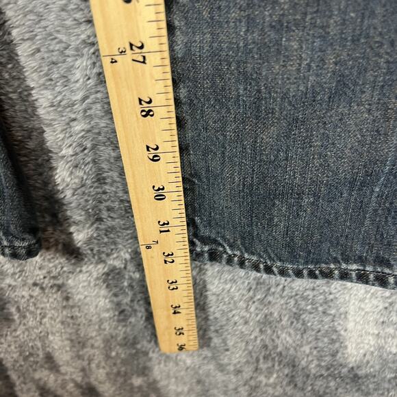 7 For All Mankind Jeans Mens 38 Bootcut Denim Distressed Classic Casual Pants - Picture 7 of 10